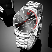 brand mens watches fashion men sport stainless steel quartz wristwatch man clock business casual leather watch relogio masculino