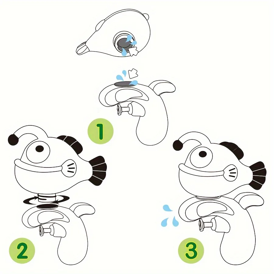 Игровой набор с героями мультфильмов для малышей — красочная рыба-клоун детской