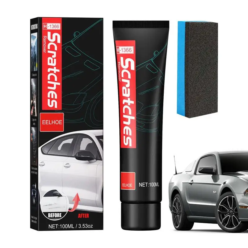 

Car Polish Auto Scratches Paste Remover Portable And Waterproof Auto Scratch Remover For Vehicles Cars RVs Trucks SUVs