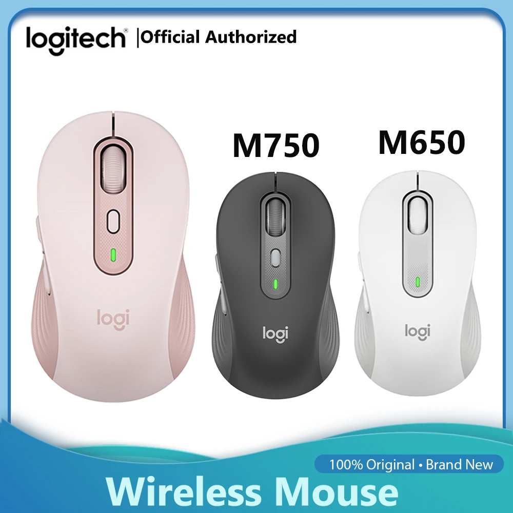 

Logitech Signature M650 M650L wireless mouse M750 Wireless Bluetooth Office Mouse Support multi -device Optical Programmable