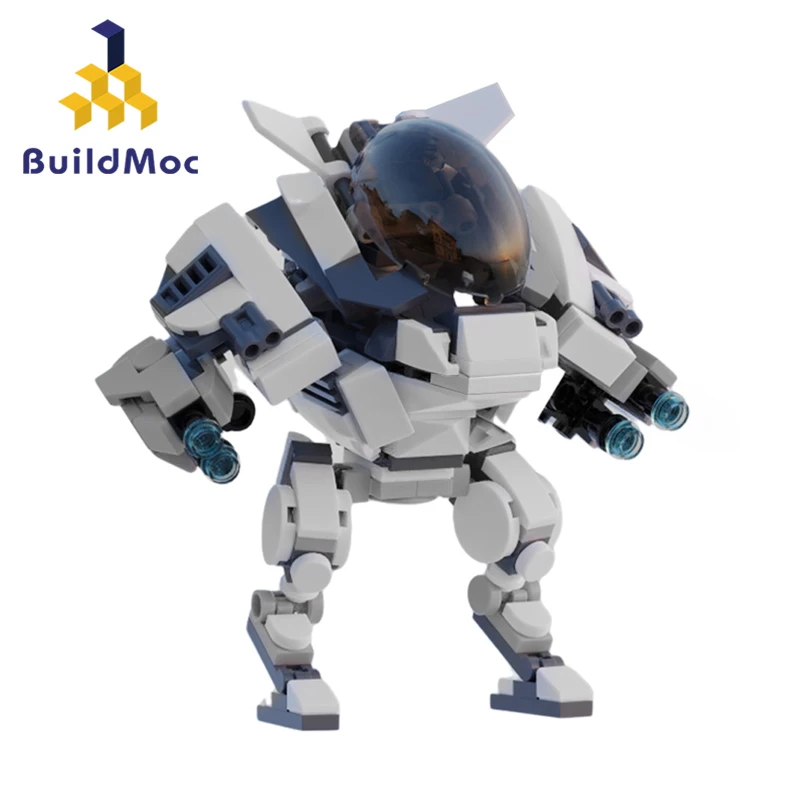 

Buildmoc Creative Fighter Mecha Robot 252PCS Bricks MOC Model Building Blocks Set Kit Toys for Children DIY Mecha Toy Kids Gifts