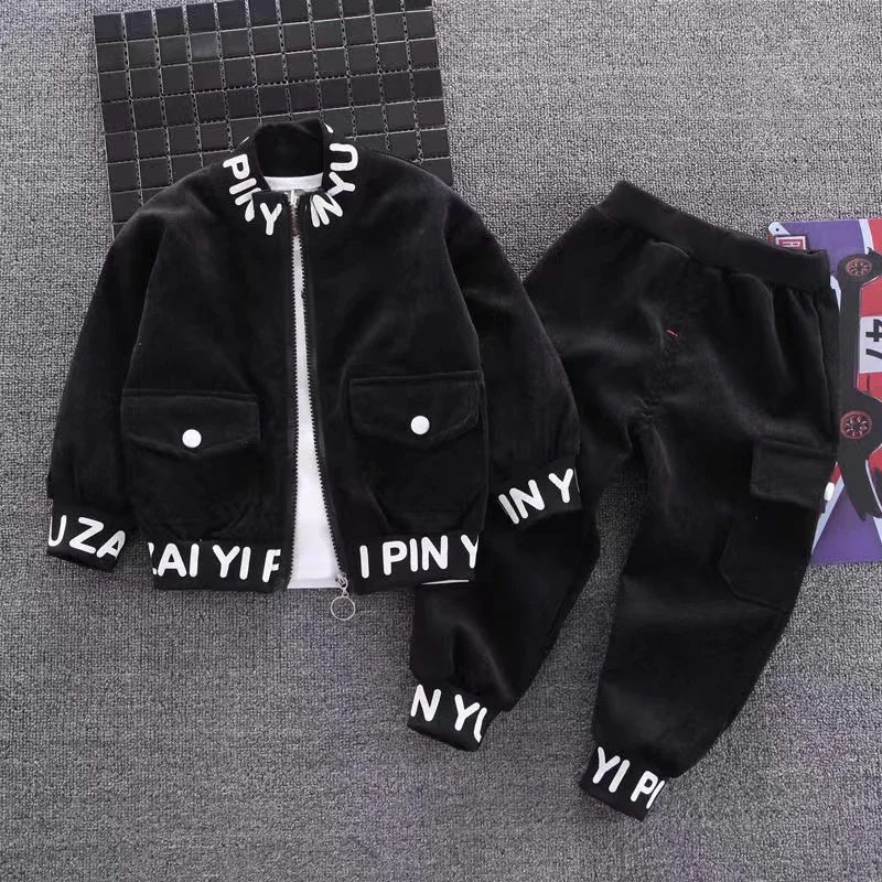 Детский спортивный костюм 2024 детский комплект хлопковой одежды для девочек