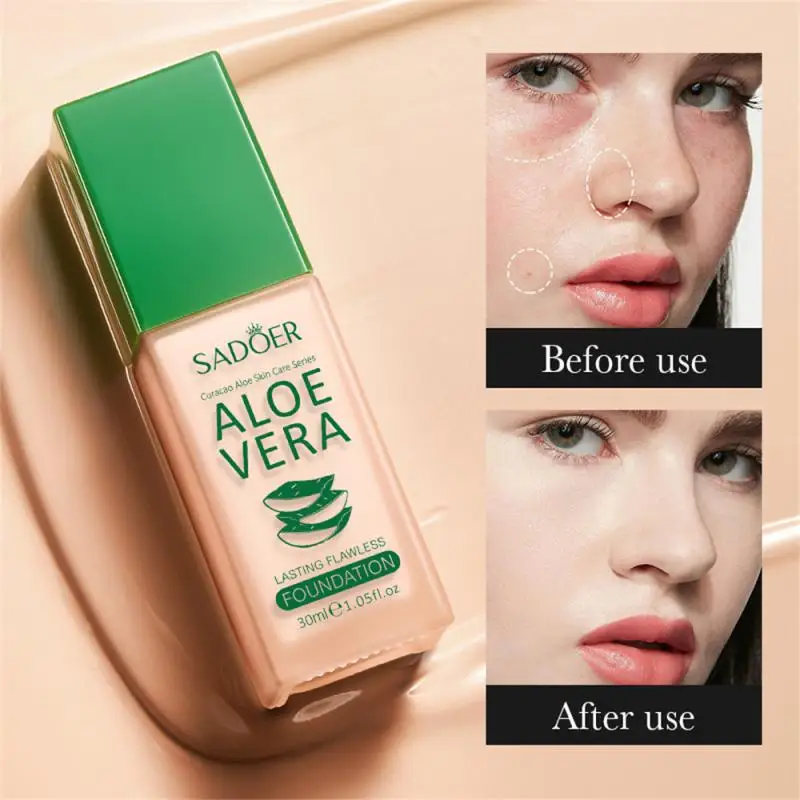 

30ml Foundation Liquid Soft Matte Concealer Oil Control Waterproof Sweatproof Long Lasting Facial Cream Makeup