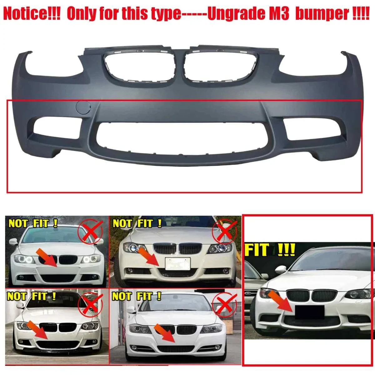Автомобильный передний бампер M3 противотуманная решетка с Сотами шестигранная