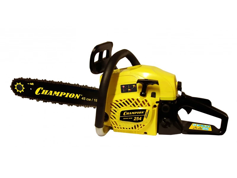 Бензопила CHAMPION 254, мощность 3.4 л.с., длина шины 18 дюймов, шаг цепи 0.325 дюйма