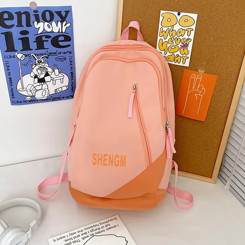

Large Capacity School Bag for Girls Boys Teenage College Student High School Backpack Women Nylon Campus Casual Bookbag