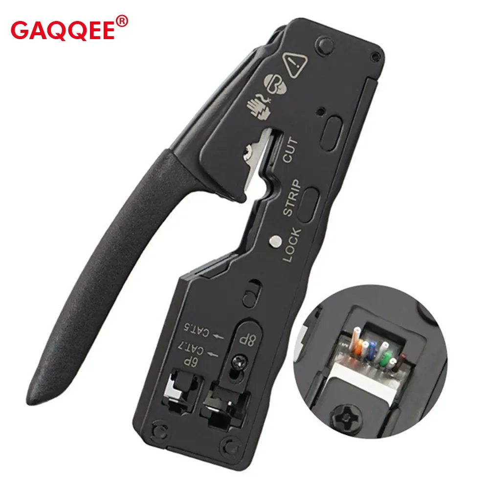 

NEW Combo Network RJ45 Crimp Tool Telecom Crimping Crimper For RJ45 Cat7 Cat6 Cat5 RJ11 RJ12 Multi-function Connector Crimper P
