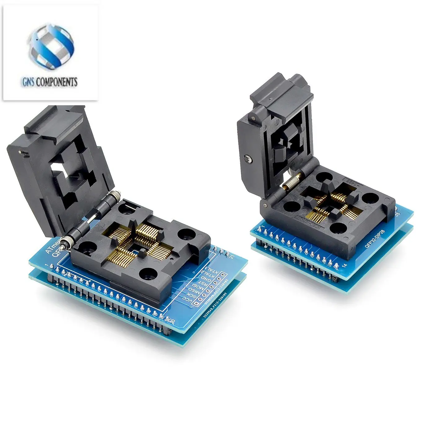 

TQFP32 QFP32 TO DIP28 TQFP44 QFP44 TO DIP40 IC Programmer Adapter Chip Test Socket Burning Seat Integrated Circuits