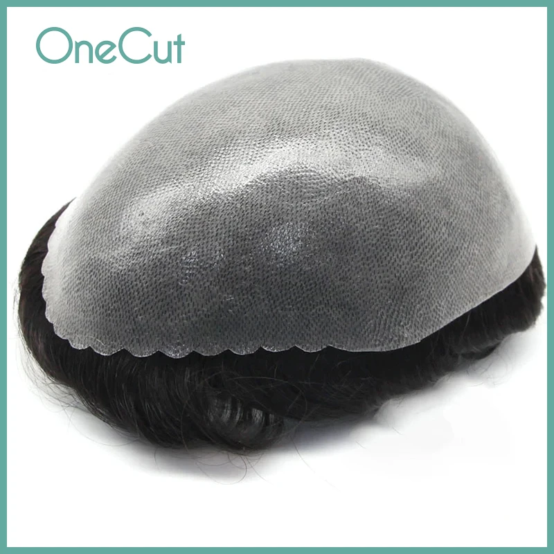 Durable PU Base 0.1mm SKIN Hair Men Systems Capillary Prothesis Human Hair Replacement Men Toupee Natural Hairline Remy Wigs