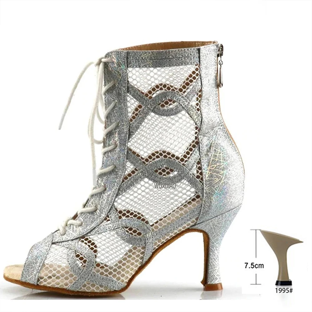 Demi-Season Boots Sneakers Woman High Heel For Women 2022 New  Latin Dance Shoes Salsa Rumba Samba Tango Breathable Shoes