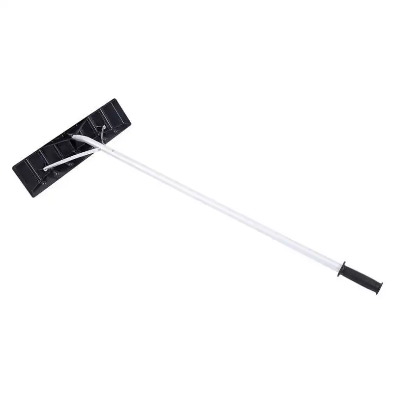 Extendable Aluminum Snow Rake 5ft-20ft Sturdy Lightweight PP Snow Removal Tool with Wide Blade and 5 Section Tubes