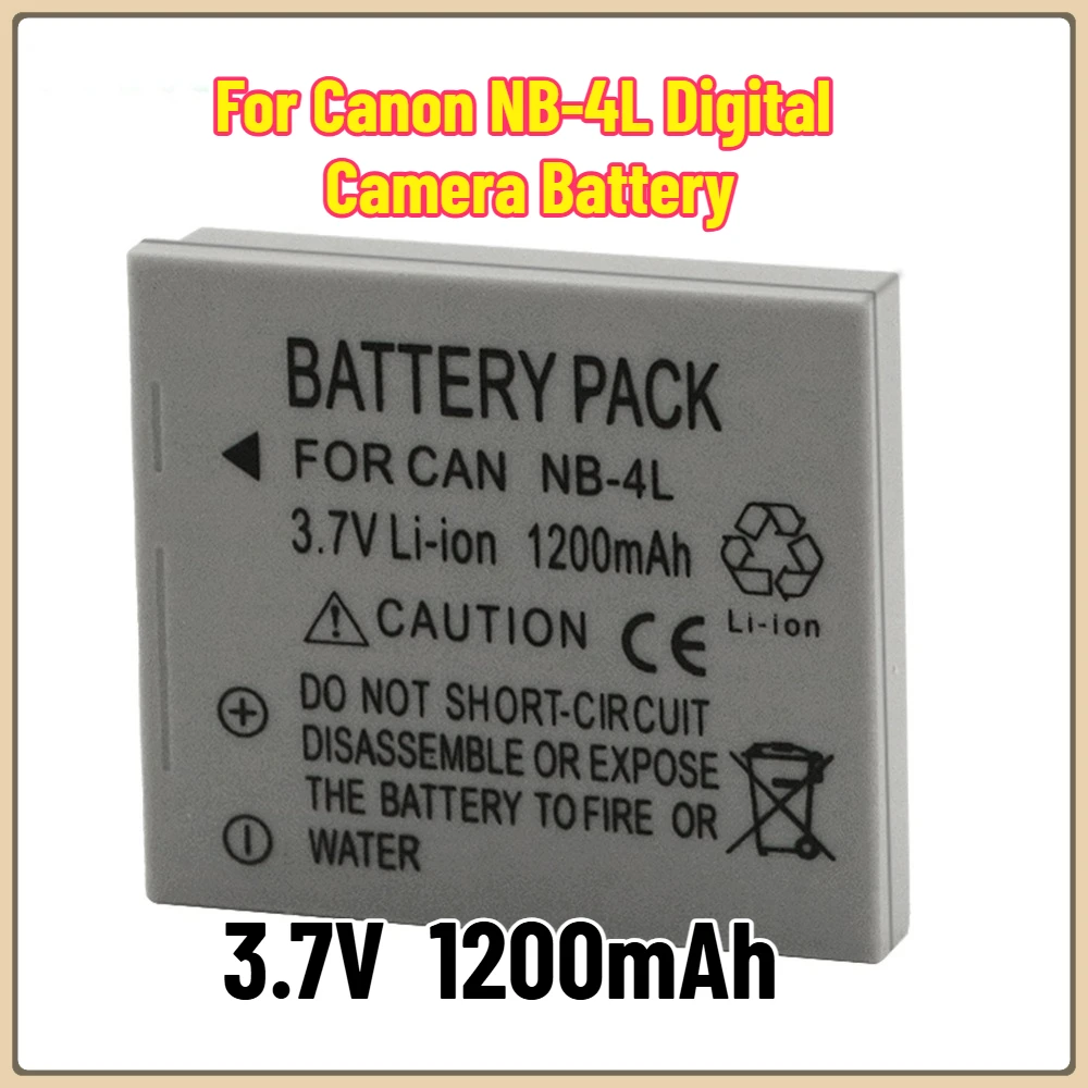 Фото Аккумулятор NB-4L NB4L 1750 мАч для Canon IXUS 30 40 50 55 60 65 80 100 I20 110 115 120 130 IS 117 220 225 230 255 №1