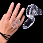 1 шт. прозрачная Татуировка чернил кольцо чашка для пигмента колпачки с крышкой для наращивания ресниц клей держатель Контейнер Перманентный макияж Аксессуары для инструментов