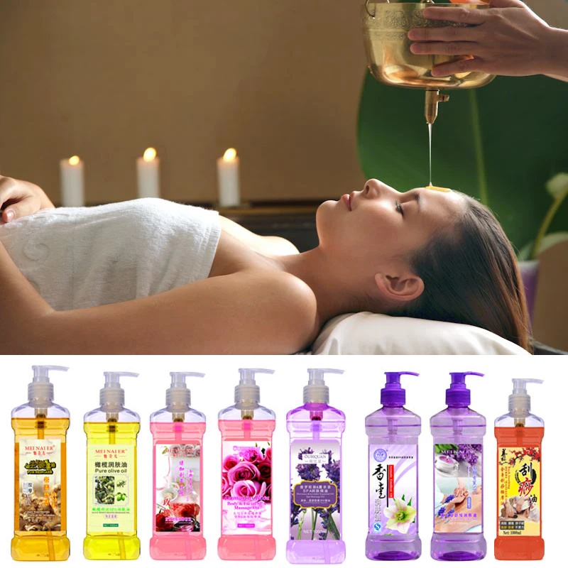 500ML Facial Body Massage Essential Oil Moisturizing Vegetable Oil Open Back Scraping Massage Essential Oil BB oil free shipping