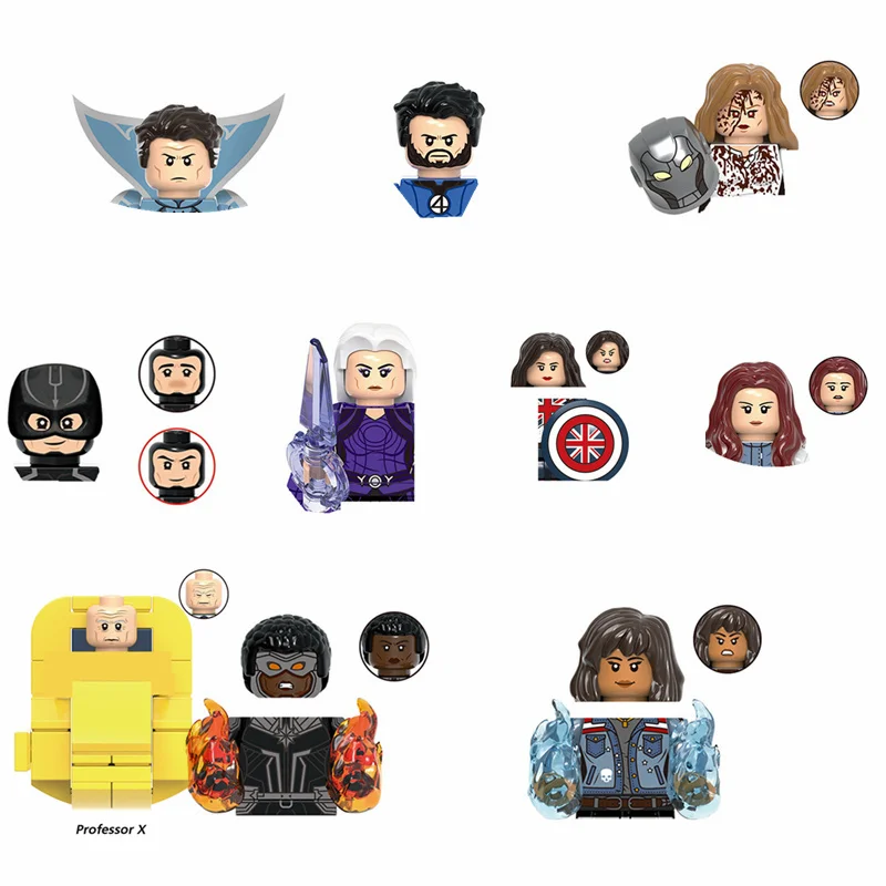 Фигурки героев фильма мстители Wanda черный болт капитан Марвел профессор X