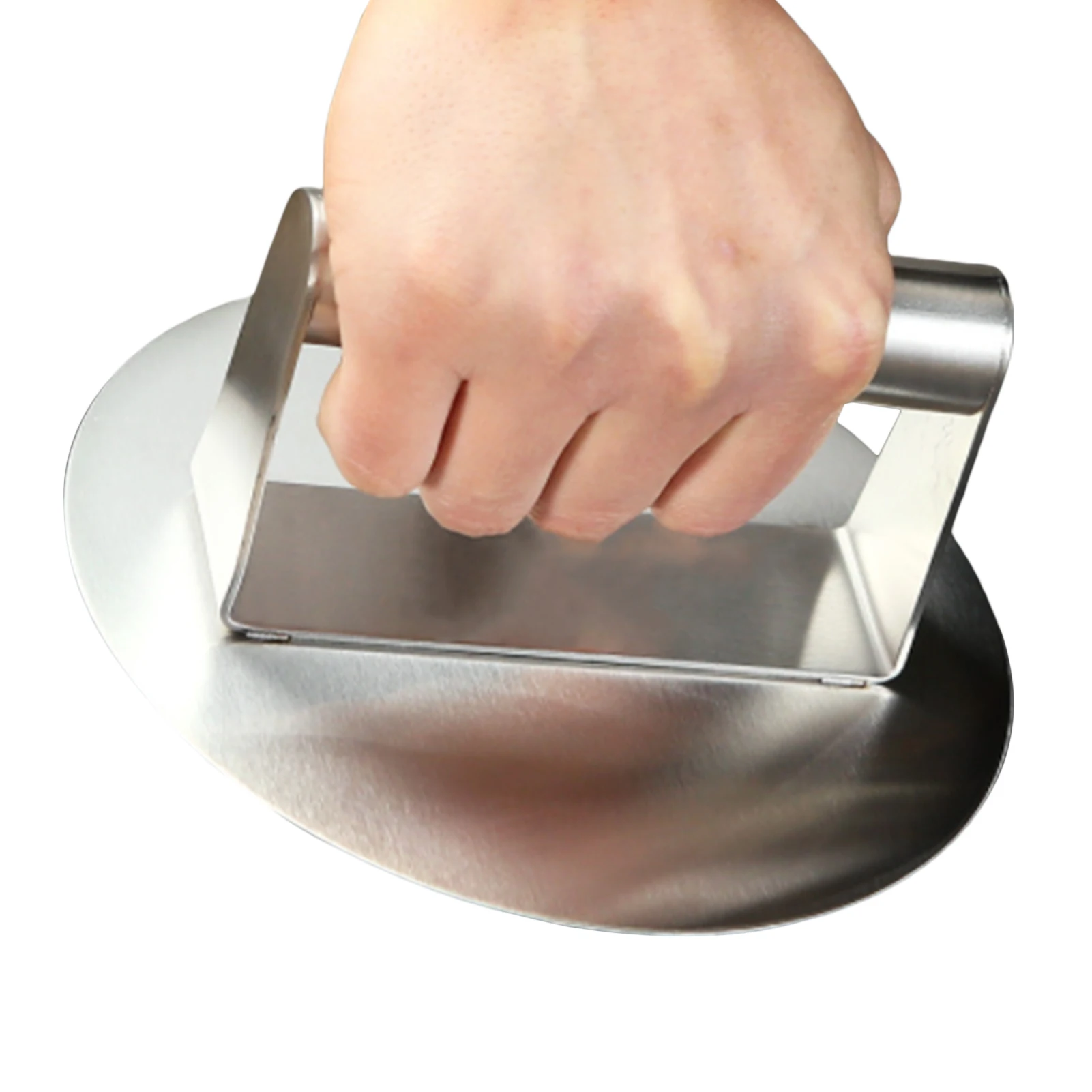 

Burger Smasher 5.31 Inch Round Smash Burger Press For Griddle Stainless Steel Non-Stick Patty Press Professional Griddle