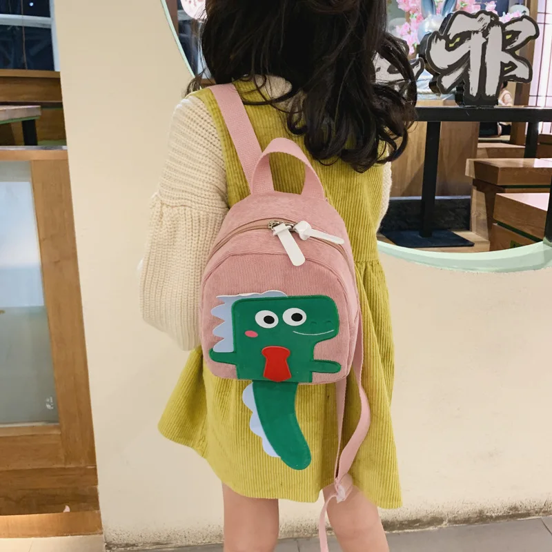 2022 New Dinosaur Children Small Backpacks Fashion Boys Girls School Bags In Kindergarten Kids Cute Snack Gift Bag All-match Hot
