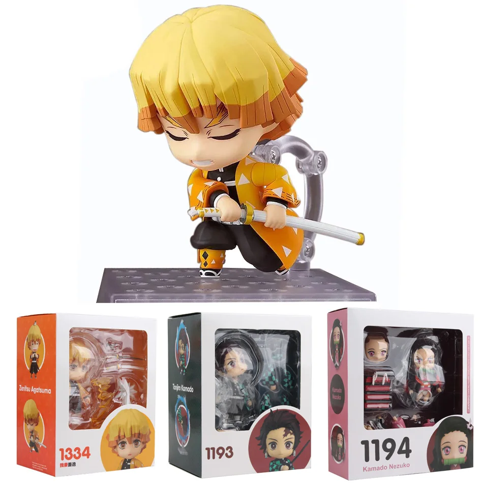 

Demon Slayer Kimetsu No Yaiba Kamado Nezuko 1194 Tanjirou 1193 Zenitsu Agatsuma 1334 PVC Action Figure Collectible Model Toy