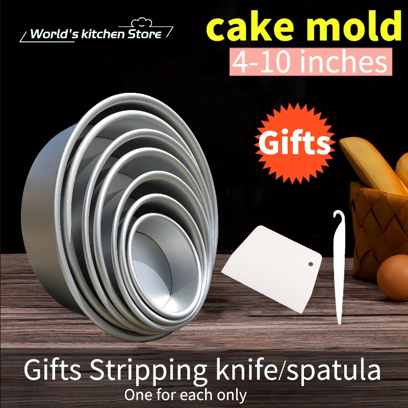 

Aluminum Alloy Die Round 4/5/6/7/8/9/10 Inch Cake Mold Cake Template Baking Dish Baking Mould Pan Pattern Bakeware Tool cozinha
