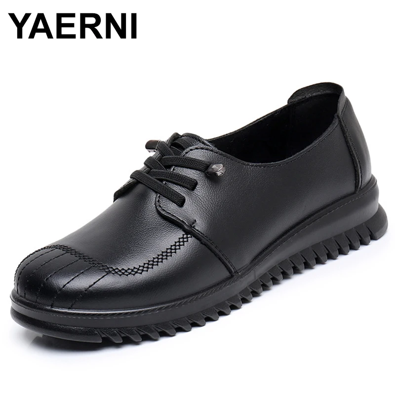 

2023 Spring Flats Shoes for Women Pu Leather Sneakers Fur Plush Lace-Up Breathable Casual Ladies Driving Loafers Zapatos Mujer