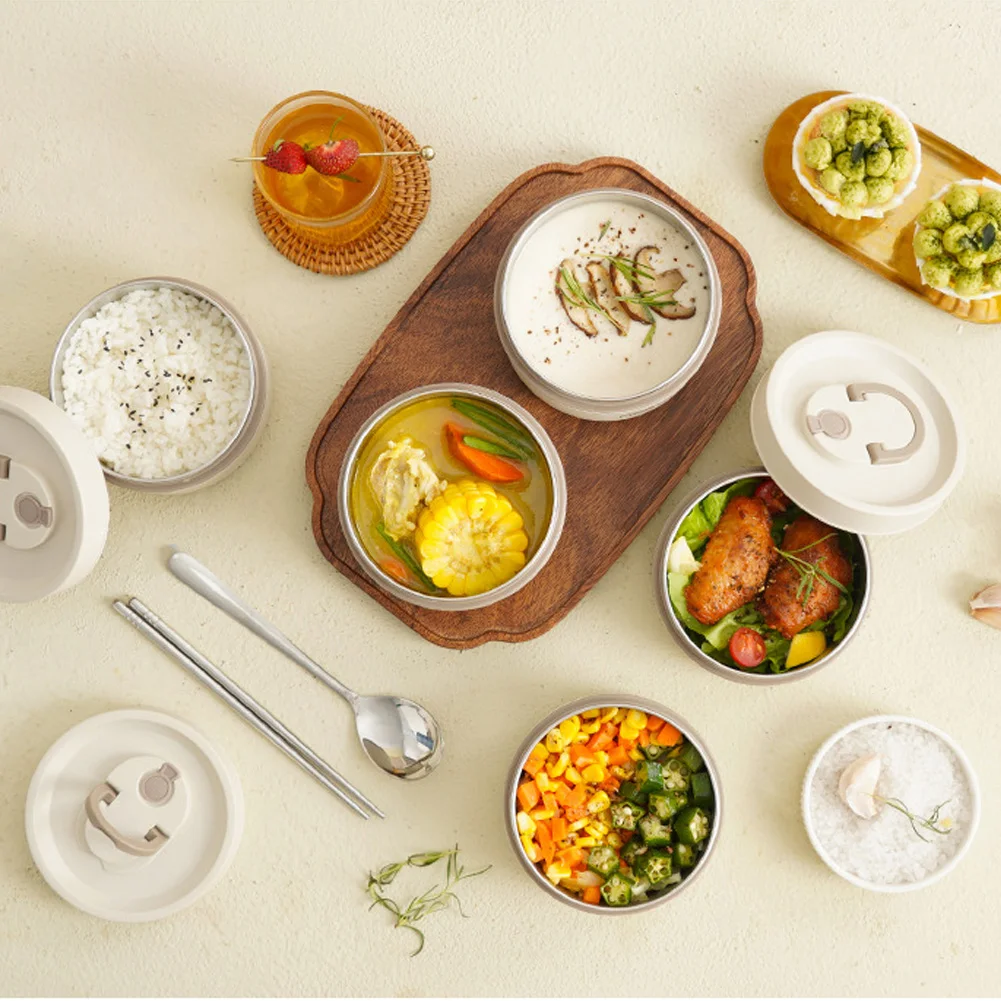 

Изолированный Ланч-бокс в японском стиле, герметичный контейнер для свежести еды для офиса