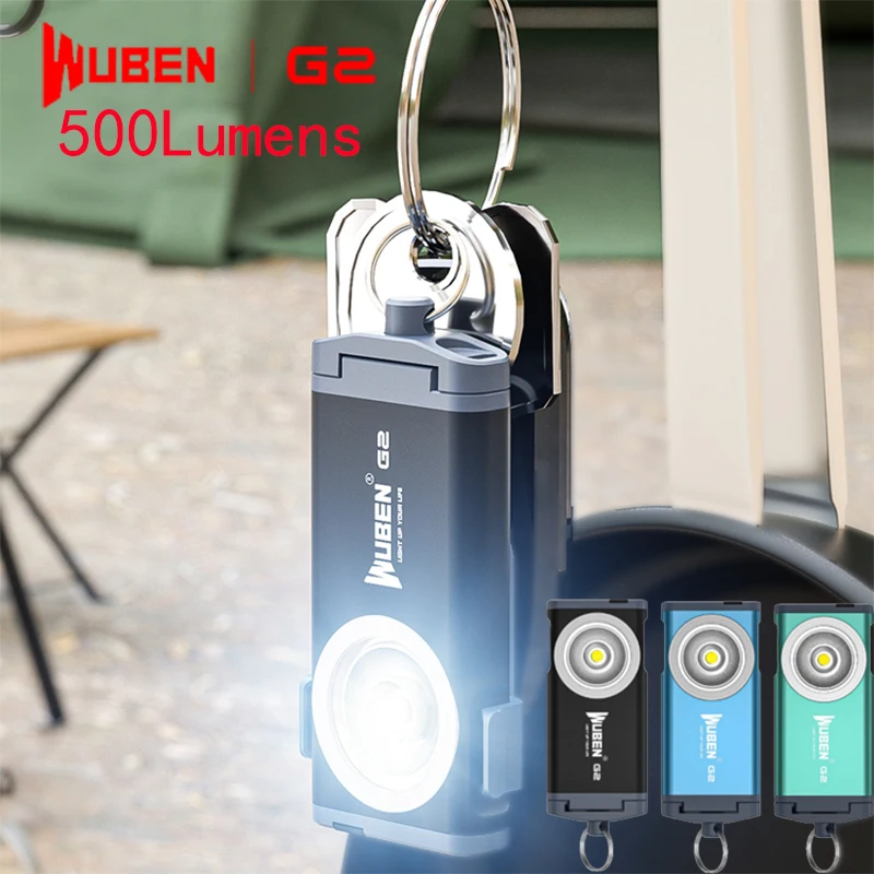 Бресветильник для ключей WUBEN G2 175 люмен Type-C перезаряжаемый 5 режимов освещения