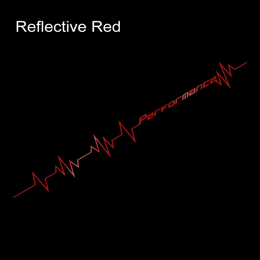 

Светоотражающая наклейка с линиями сердцебиения, лобовое стекло автомобиля, бампер, капот, декор, наклейка, виниловая наклейка для автомобиля