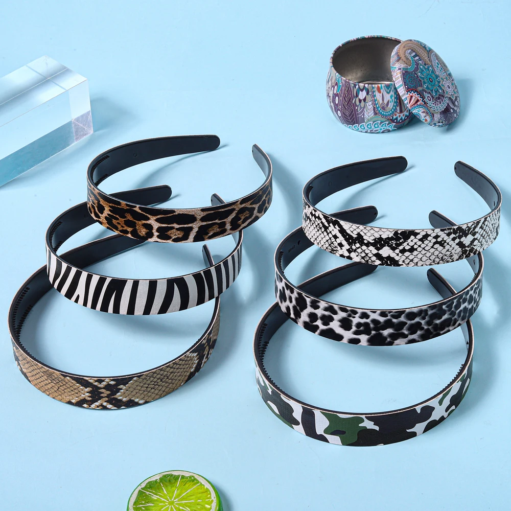 

2023 New Hot Sell Multicolor Headpieces Ribbon Headwear DIY Satin Covered Resin Hairbands for Girl Women Hair Band Accessories