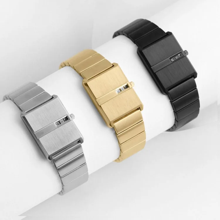 

New Pulse Retro Small Square Dial Simple Fashion Special-Interest Men's and Women's Neuter Watch