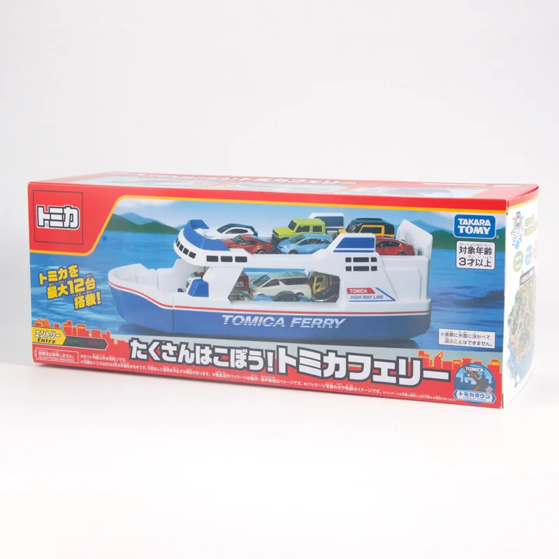 Оригинальный большой паром-круизный лайнер TAKARA TOMY Tomica World 169031 с открывающимися носовой и кормовой платформами, вмещает 12 литых моделей машинок, игрушка-подарок (art.: 3920db4cae448) - 3920db4cae448
