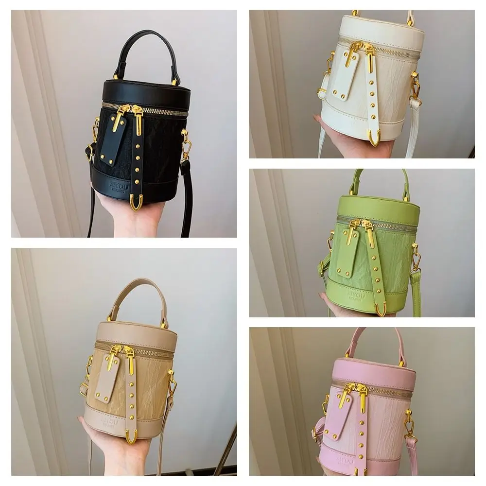 Женская сумка-мешок из искусственной кожи в стиле ретро однотонная винтажная