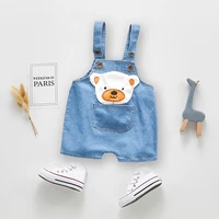 ienens kids baby jumper boys girls dungarees clothes pants denim shorts jeans overalls toddler infant jumpsuits trousers