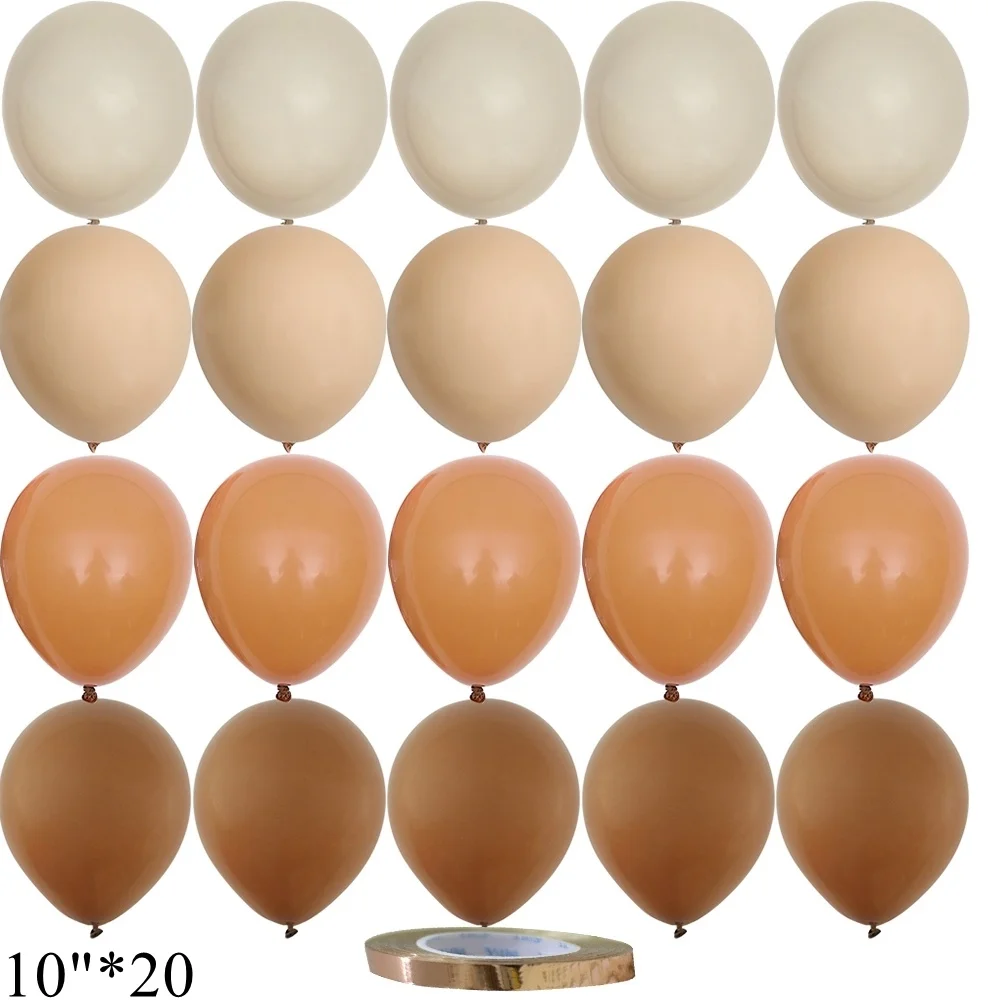 

Винтажные воздушные шары 10 дюймов хаки, набор из 15/20 шт DIY House