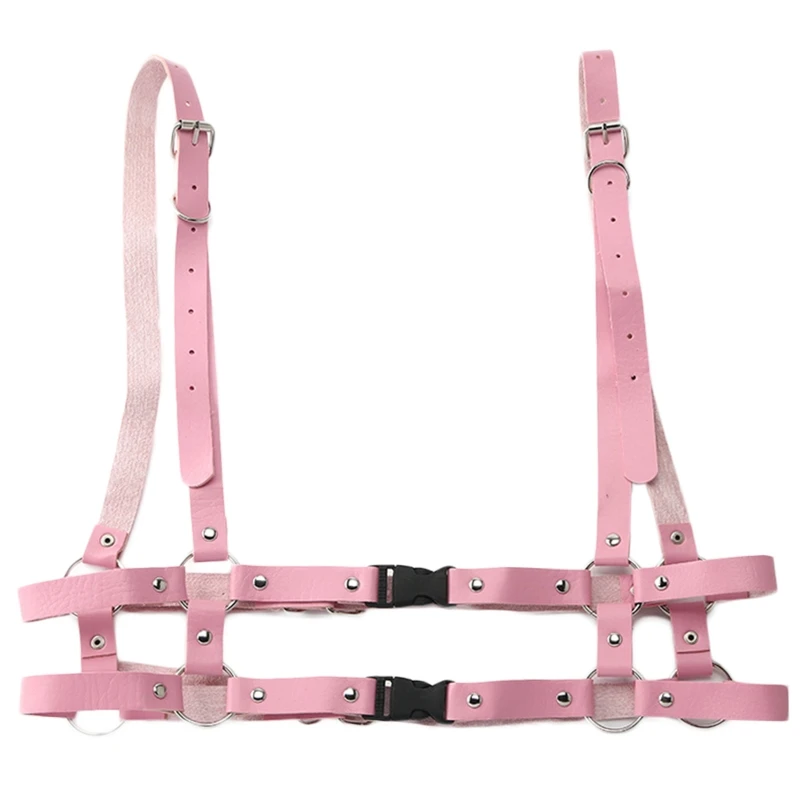 

Women's Punk PU Leather Body Harness Belt Adjustable Holes Straps Waist Belts Chain Suspenders for Women Teenagers Daily