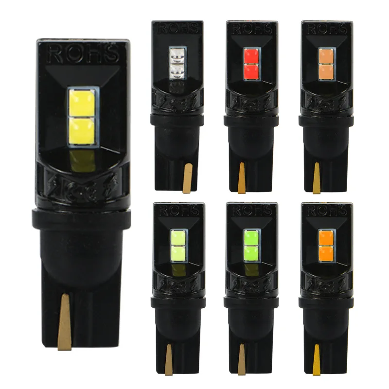 

10 шт., лампы T10 W5W, цвет белый