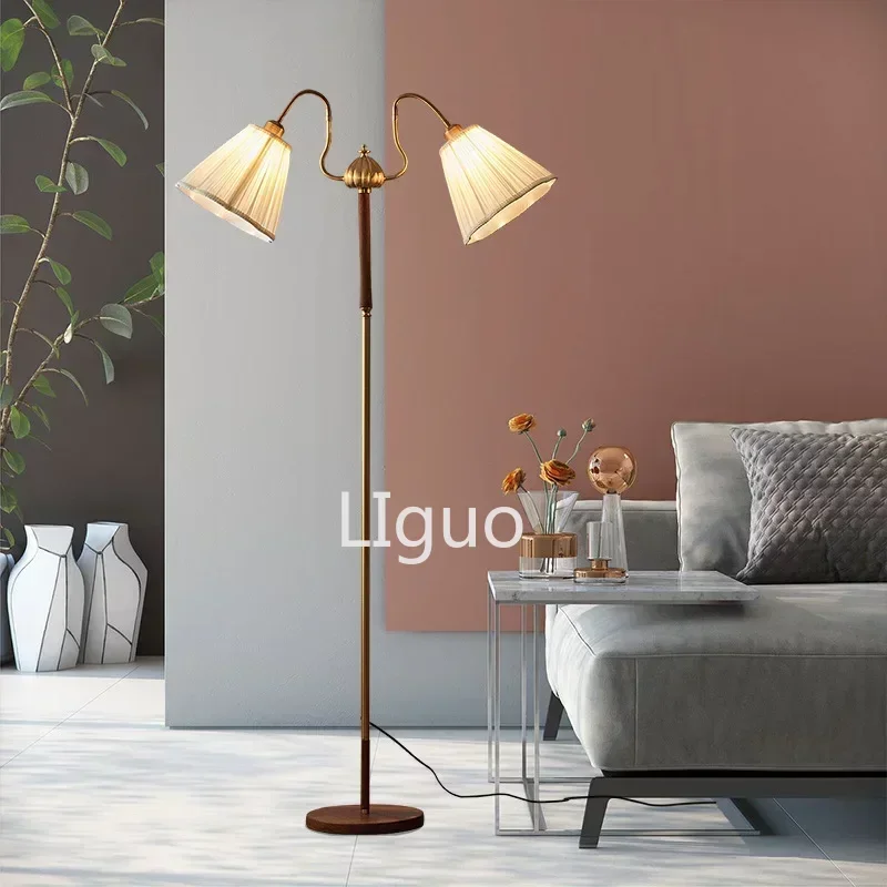 Винтажная Классическая Напольная Лампа в скандинавском стиле средней древности