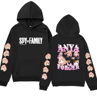 anime spy x family anya forger graphics print hoodie mens womens cartoon oversized hoodies casual streetwear sweatshirt tops