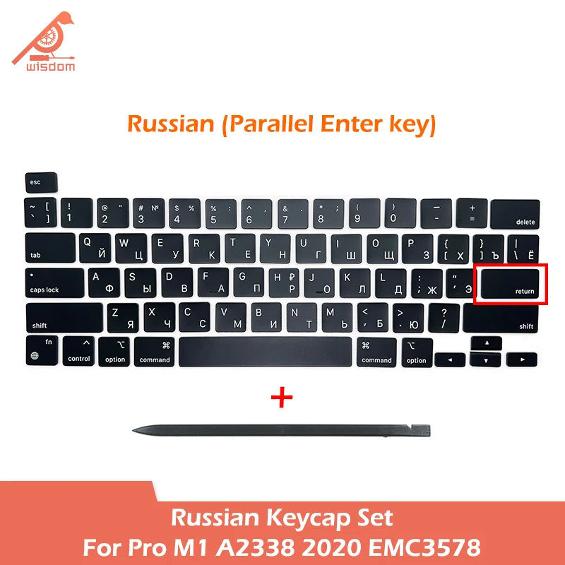 Клавиши для ноутбука A2338 русские клавиши ввода в США Набор колпачков клавиш Macbook