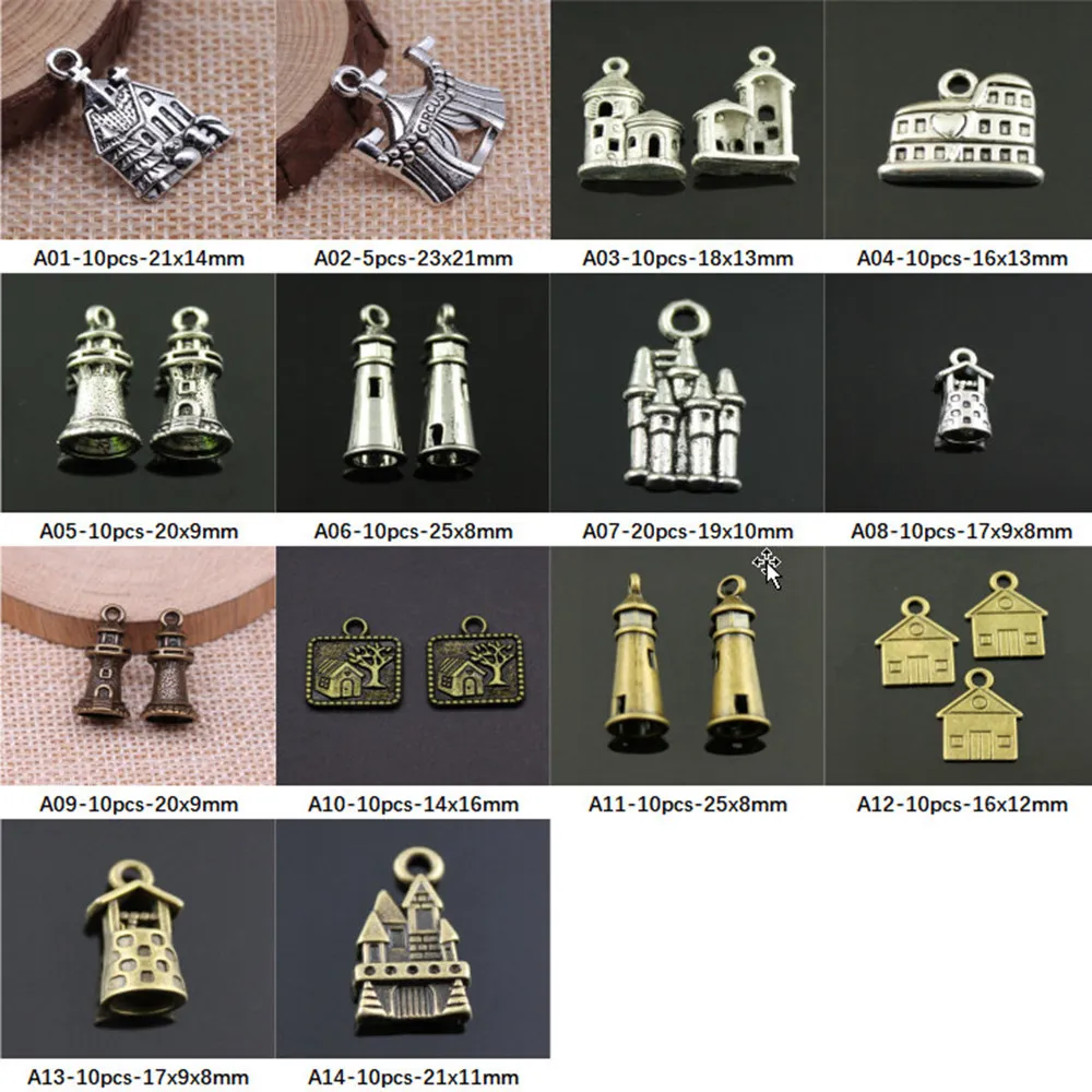 

New Arrival House Building Charms For Jewelry Making Gifts For Women