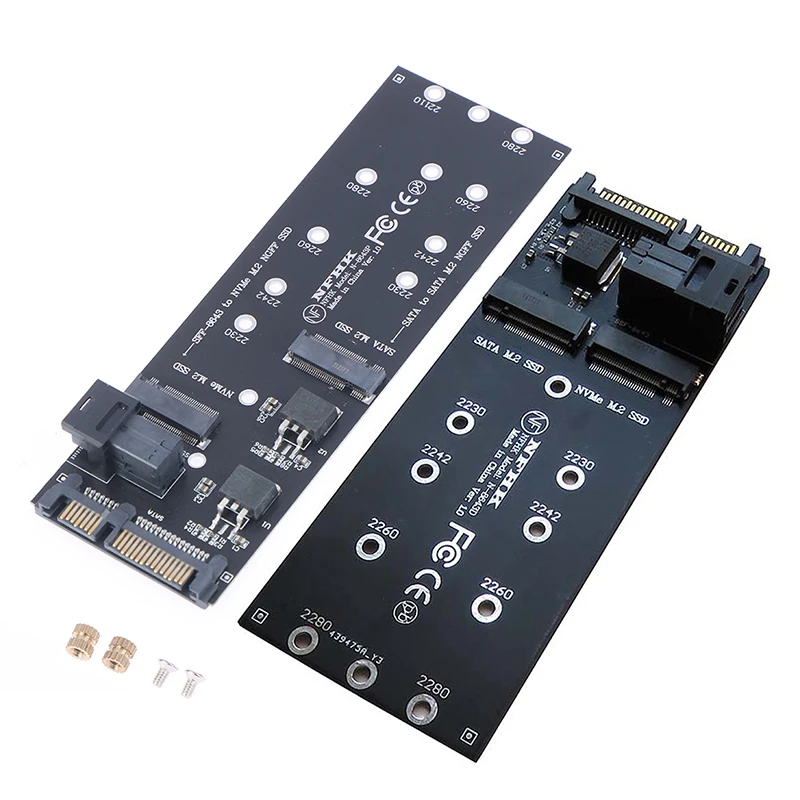 

Адаптер SATA, 22 контакта, 1 шт., для M.2 U2 Kit NGFF M-Key to Slimline SAS NVME PCIe SSD SATA SSD адаптер для материнской платы