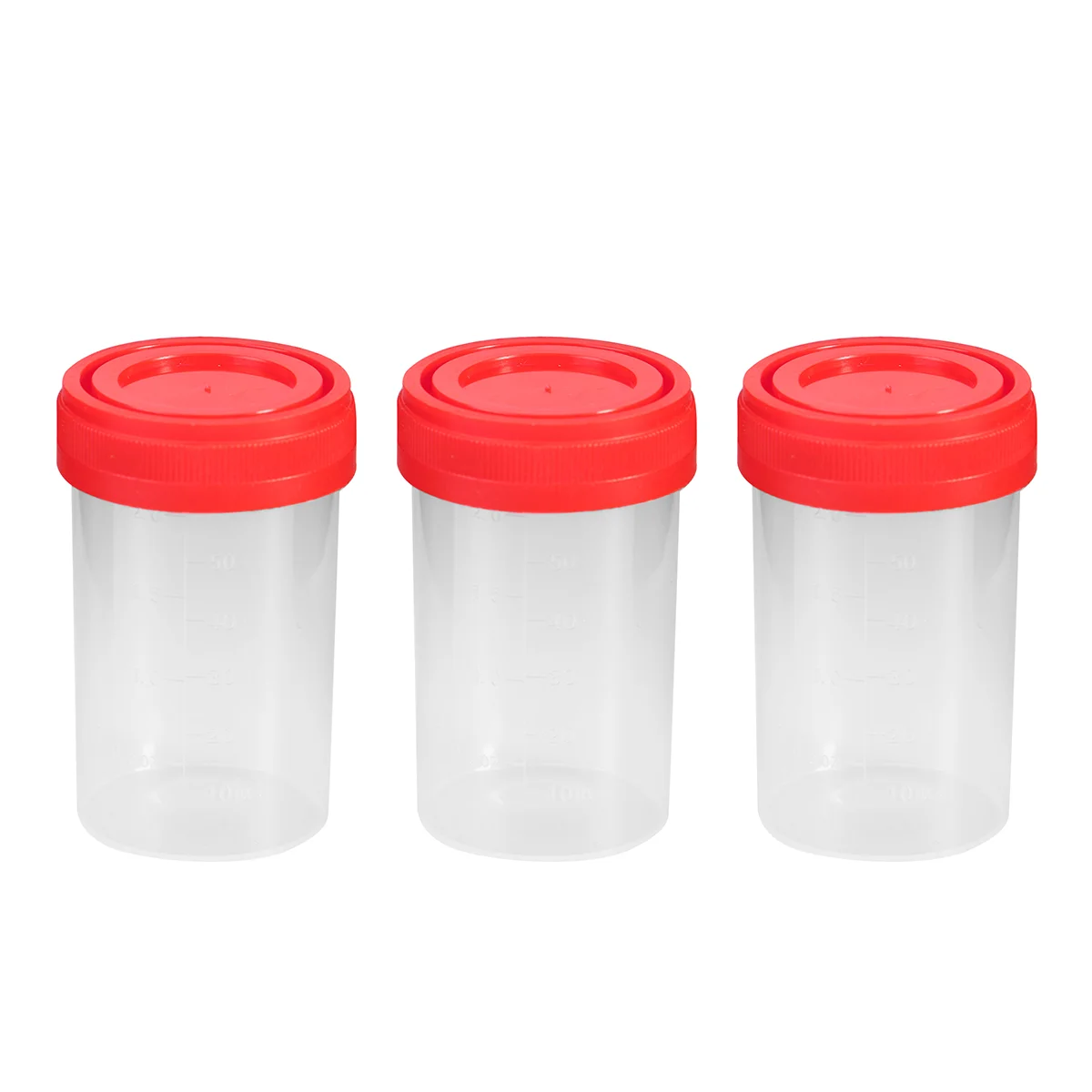 

20pcs 60ml Specimen Cup with Lid Cups Specimen Container Without Label for Laboratory Use Urine