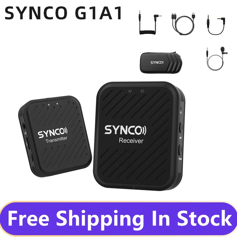 

Беспроводной микрофон Synco SYNCO G1 G1A1, микрофон для домашней студийной видеосъемки, камеры, аудиомикрофон для караоке, профессиональный микроф...