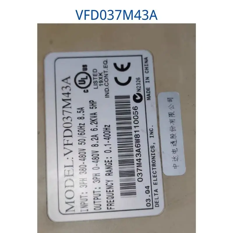 

Использованный инвертор VFD037M43A 3,7 кВт, проверка работоспособности в целости