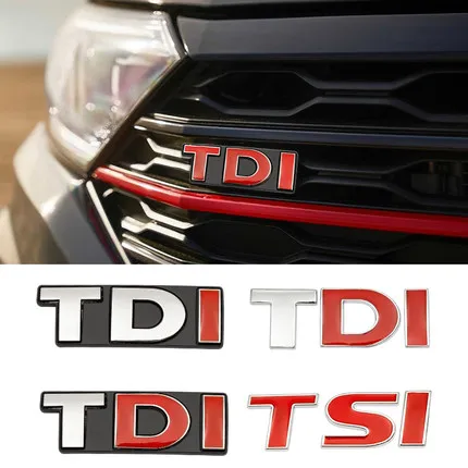 

Car 3D Metal TDI Stickers and Decals For Volkswagen VW Golf JETTA PASSAT MK4 MK5 MK6 Car Rear Trunk Body Emblem Badge Stickers