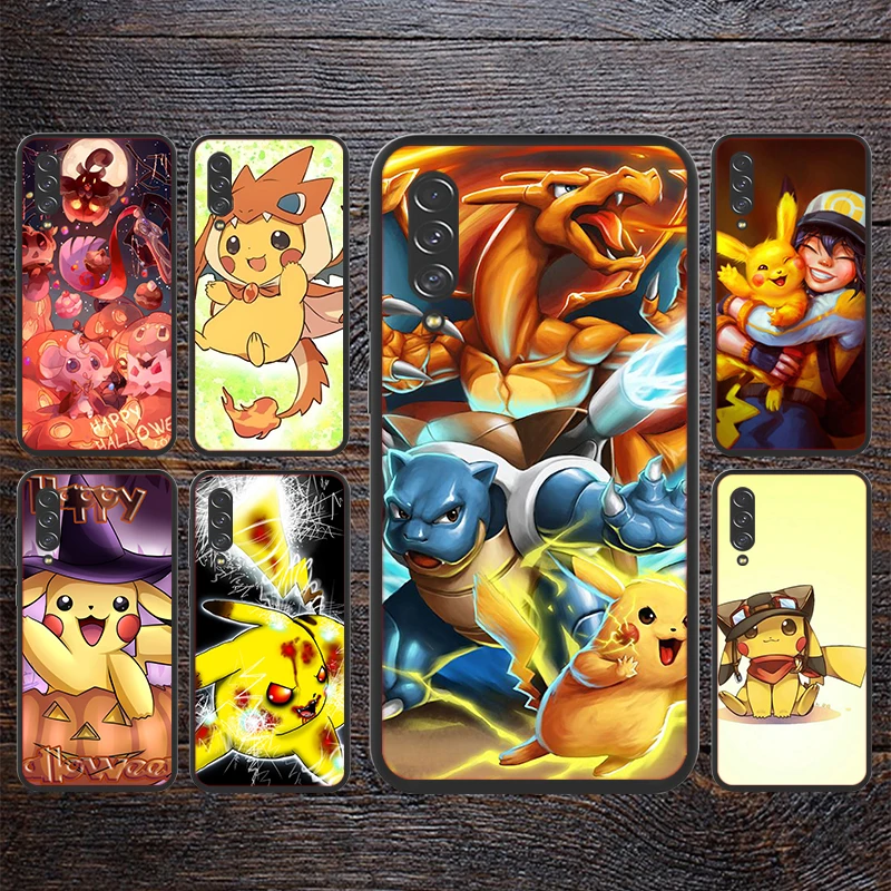 

Cute Pokemon Pikachu For Samsung Galaxy A90 A80 A70 A70S A60 A50 A40 A40S A30 A20 A2 Core A10 Phone Case