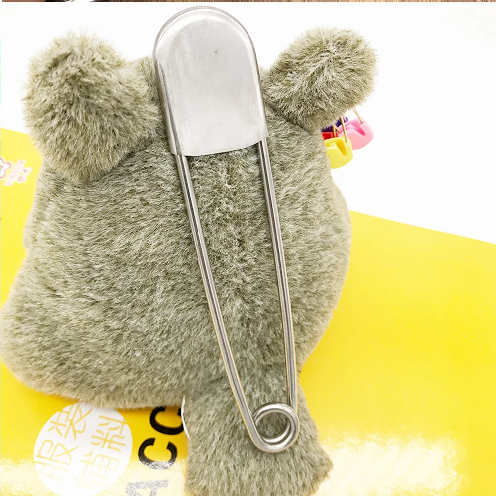 

Safety Pinstainless Steel Large Metal Extra Scarf Oversized Quilting Heavy Dutybaotou Clasp Clasps Wire Blanket Silver