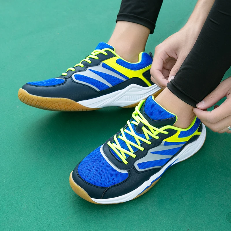 Badminton Shoes for Men Women Outdoor Lightweight Training Sneakers Women White Blue Man Table Tennis Gym Shoes Big Size