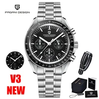 pagani design mens watches 2021 top brand quartz chronograph automatic watch for men sport stainless steel luminous waterproof
