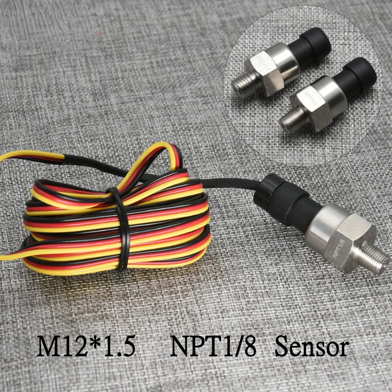 

Oil Pressure Sensor 1/8NPT 1/4NPT M12*1.5 / M14*1.5/ M16*1.5 / M18*1.5 For LCD Digital Auto Truck Car Gauges 12V/24V