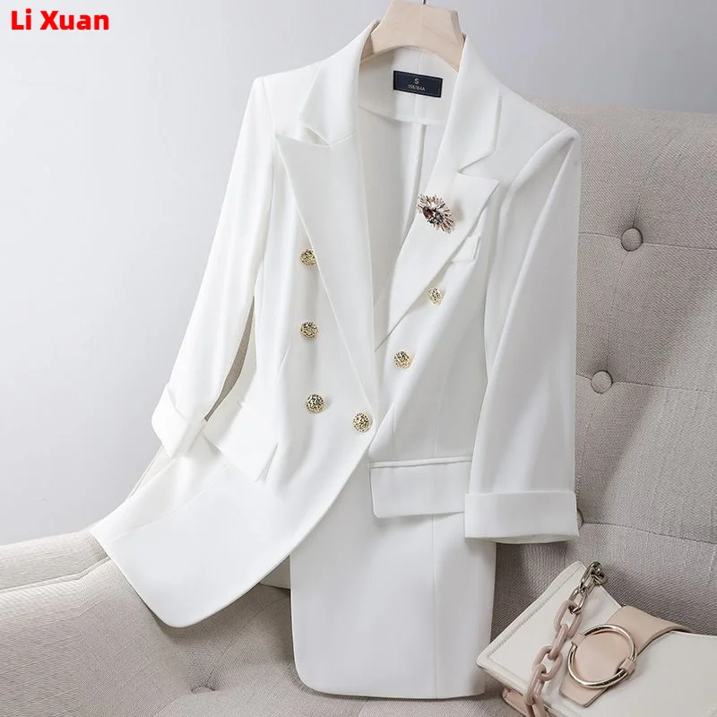 New Elegant Women Formal Suits For 2023 Summer High Quality Fashion Slim Casual Blazer And Pants Office Ladies Work Wear